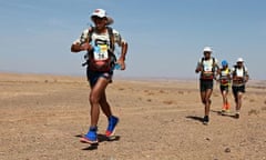 Mohamad Ahansal, the winner of the 2013 Marathon des Sables