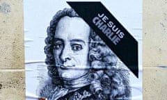 Voltaire on a <em>Je suis Charlie</em> poster