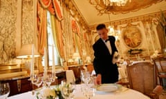 Restaurant at Hotel Meurice in Paris