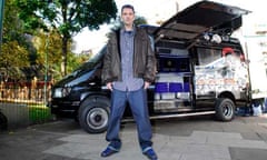 Tim Westwood with 'pimped' police van