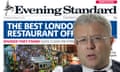 Alexander Lebedev and London Evening Standard montage