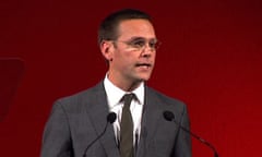 James Murdoch gives 2009 MacTaggart lecture at Edinburgh TV festival