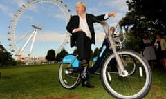 Boris Johnson cycle hire scheme