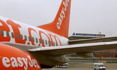 EasyJet plane on the tarmac in Geneva