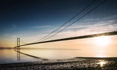 The Humber bridge in east Yorkshire