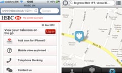 HSBC and Barclays iPhone apps