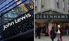 John Lewis and Debenhams shop fronts