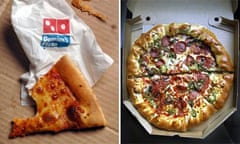 Domino's and Pizza Hut pizzas