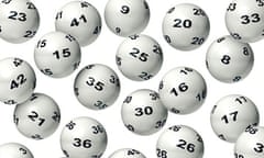 Lottery Balls on White Background