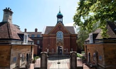 The front of St Hughs College Oxford