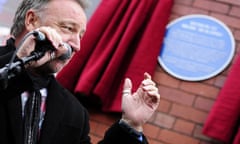 Peter Hook at the unveiling of one of Rochdale's blue plaques