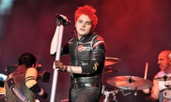 Gerard Way of My Chemical Romance at Reading festival 2011