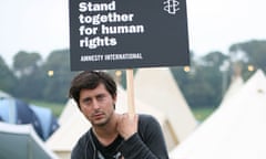 Amnesty supporter Carl Barat