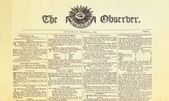 The first Observer newspaper 1791