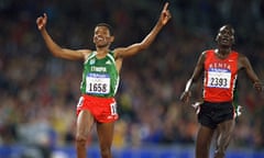 Haile Gebrselassie and Paul Tergat