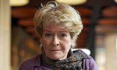 Janet Suzman leaning on a railing at the Baxter Theatre, Cape Town