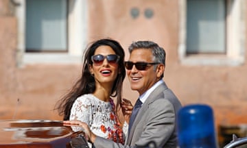 U.S. actor Clooney and his wife Alamuddin