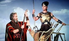 'Startling': Charlton Heston and Yul Brynner in  the 1956 epic, The Ten Commandments.
