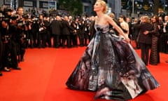 Sapphic star: Cate Blanchett, star of Carol, on the red carpet at Cannes. 