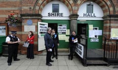 A polling station in Howden on July 10 2008. David Davis triggered a byelection in the constituency when he stood down as shadow home secretarty in June. Photograph: John Giles/PA Wire