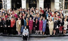 The famous photograph of the women MP's after Labour's victory in 1997