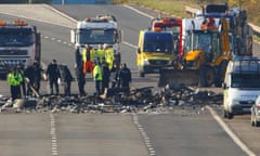 M5 motorway crash