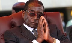 Robert Mugabe, who was stripped of his knighthood in 2008