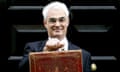 Alistair Darling leaves 11 Downing Street