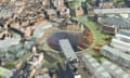 Masterplan created by architect Will Alsop for the development of Bradford
