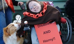 Helen ? at disabled rights march