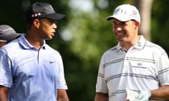 Tiger Woods and Padraig Harrington