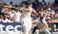 Australia's Ashton Agar plays and misses a shot in the first Ashes Test against England.