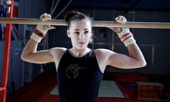 Gymnast Rebecca Tunney prepares for the British championships, which will take place in Liverpool