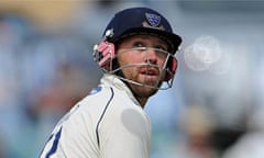 Matt Prior was bowled for a duck in Sussex's match against Loughborough MCCU