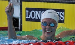 Wales' Jazz Carlin wins the 800m freestyle to put the blow of missing London 2012 behind her