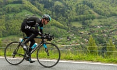 Sky's Chris Froome competing in the 2014 Tour de Romandie, during which he was officially cleared to