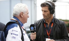 Williams' Pat Symonds shares his thoughts with former F1 driver Mark Webber in Australia