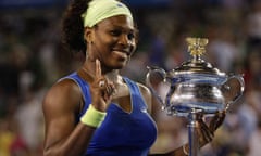 Serena Williams celebrates