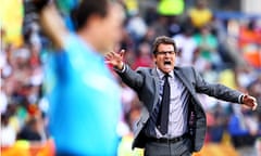 Fabio Capello gets angry