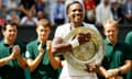 Serena Williams holds the Championship trophy