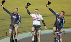 Mathew Crampton, Jason Kenny and Chris Hoy