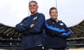 Nick Mallett, left, and Wayne Smith will coach at Twickenham this weekend