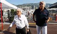 Bernie Ecclestone and Flavio Briatore