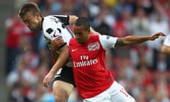 Arsenal's Theo Walcott in action against Udinese