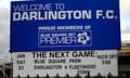 Darlington FC Face Fight for Survival