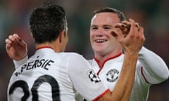 Robin van Persie and Wayne Rooney
