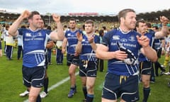 The Leinster players celebrate