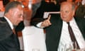 Uli Hoeness talks to Karl-Heinz Rummenigge