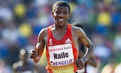 Haile Gebrselassie runs in the 10,000m at the Fanny Blankers-Koen Games in Hengelo