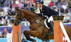 Great Britain's Zara Phillips clears a fence